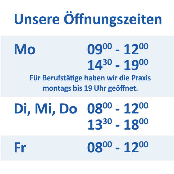 Öffnungszeiten Kieferorthopädie Dr. Grupp in Pforzheim